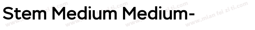 Stem Medium Medium字体转换